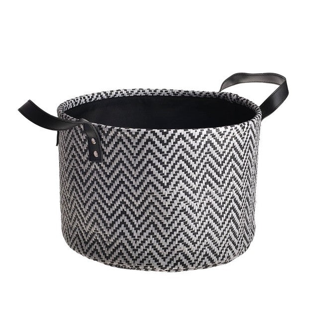 View Round Basket with Zigzag Design information