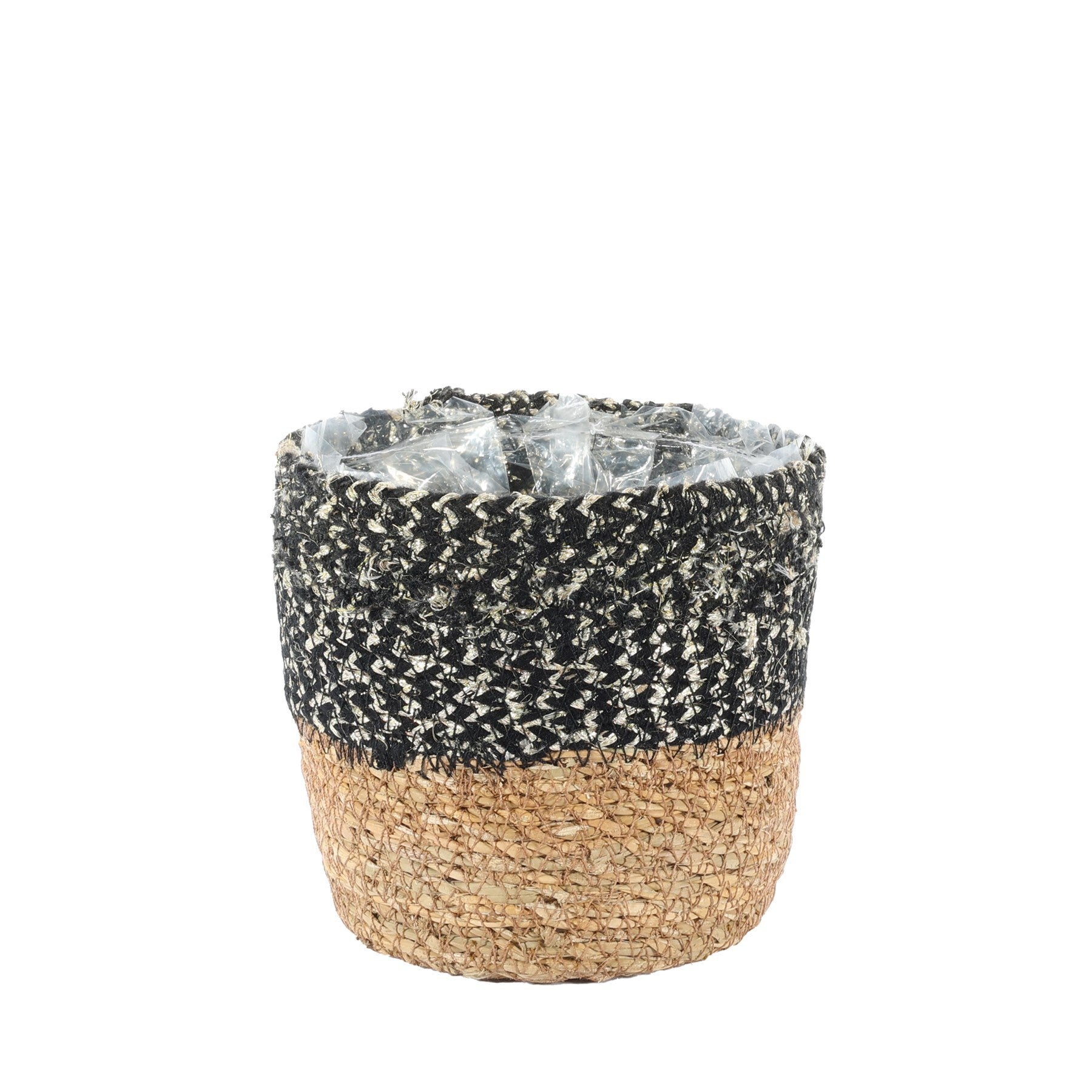 View Natural Black Seagrass Basket 13cm x 13cm information