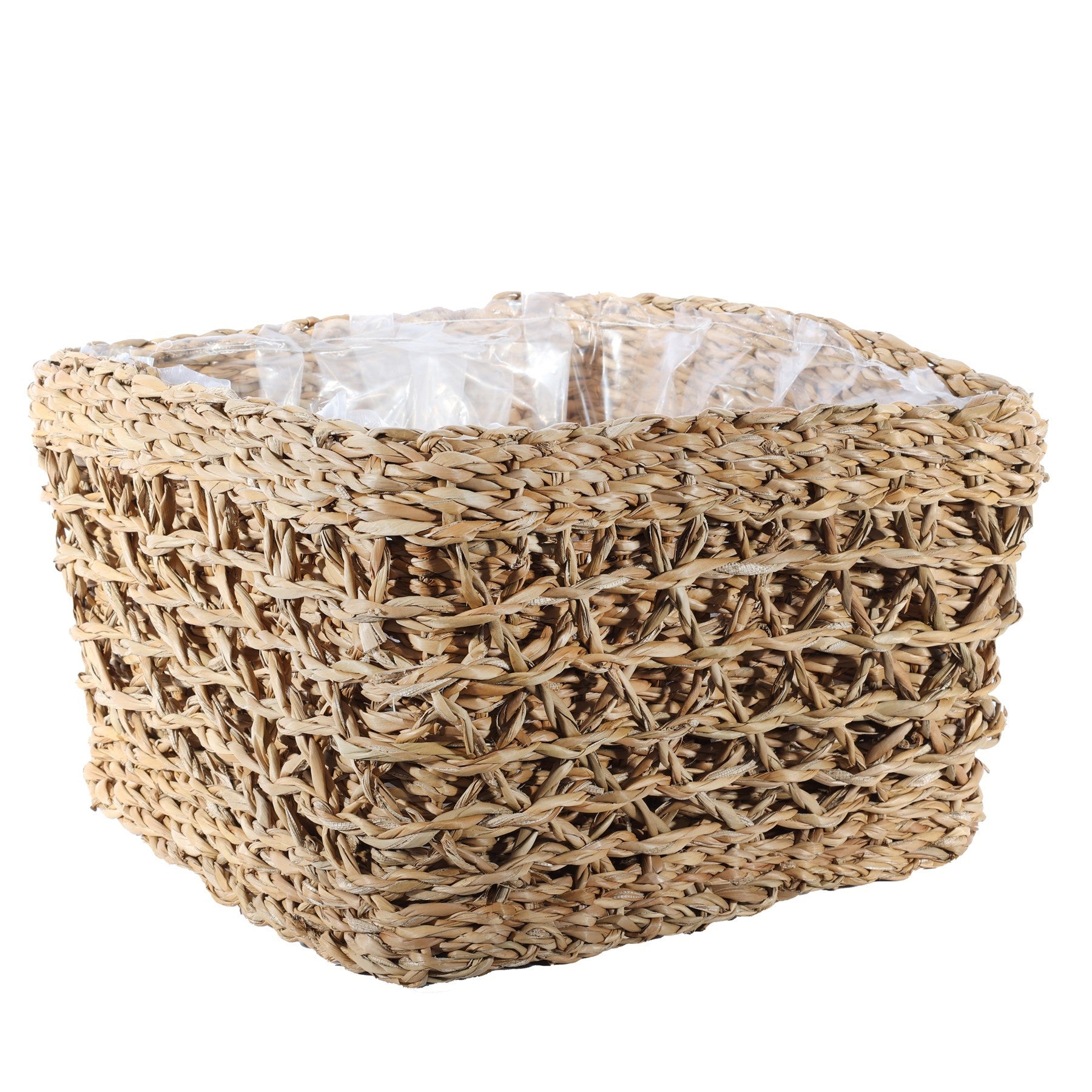 View Square Seagrass Basket 20cm x 30cm x 30cm information