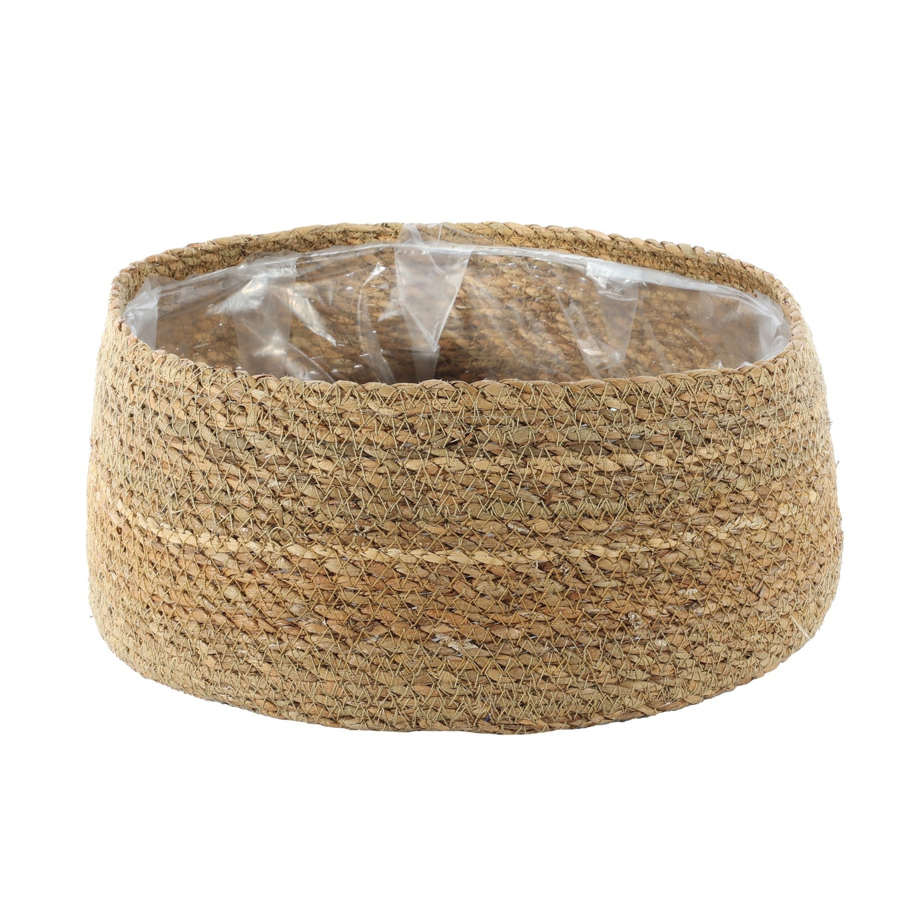 View Natural Seagrass Shallow Basket H11cm x 25cm information
