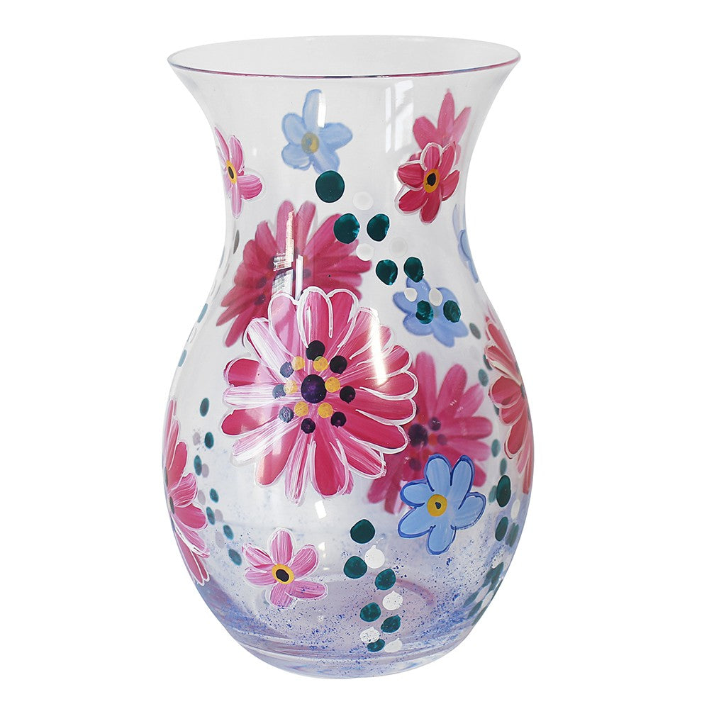 View Pink Gerbera Hand Painted Vase information