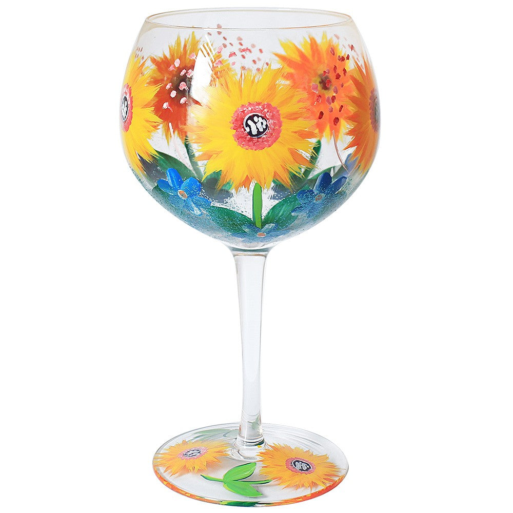 View Sunflowers Hand Painted Gin Glass information