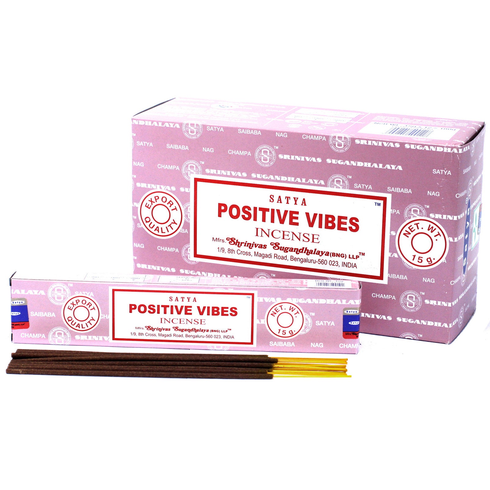 View Satya Incense 15gm Positive Vibes information
