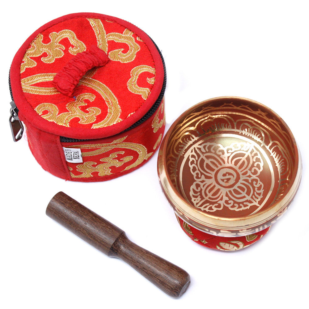 View Mini Singing Bowl Gift Set Red information