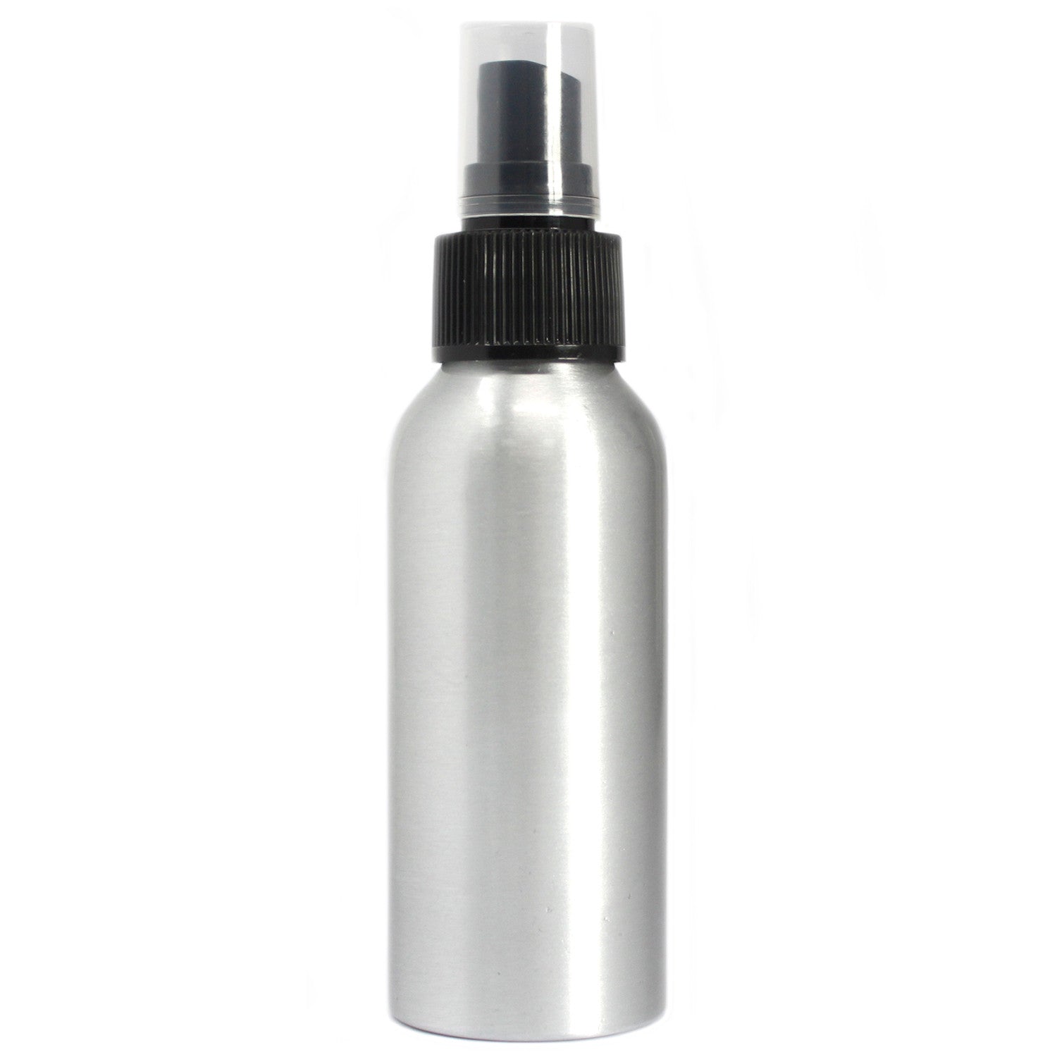 View 100ml Aluminium Bottle with Black Spray Top information