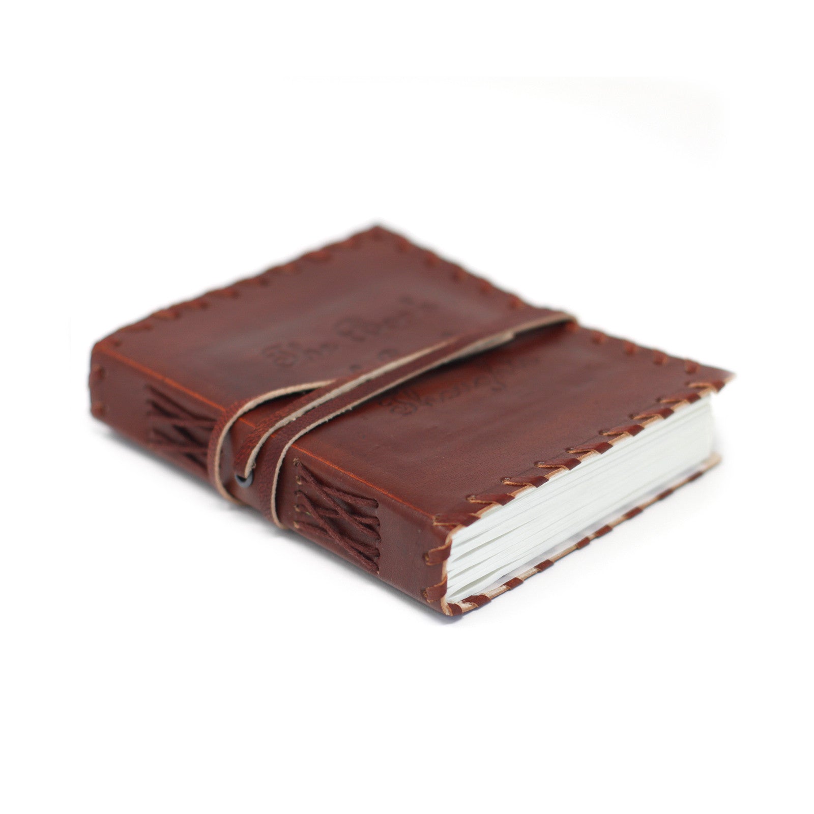 View Leather Book of Thoughts with Wrap Notebook 6x4 information