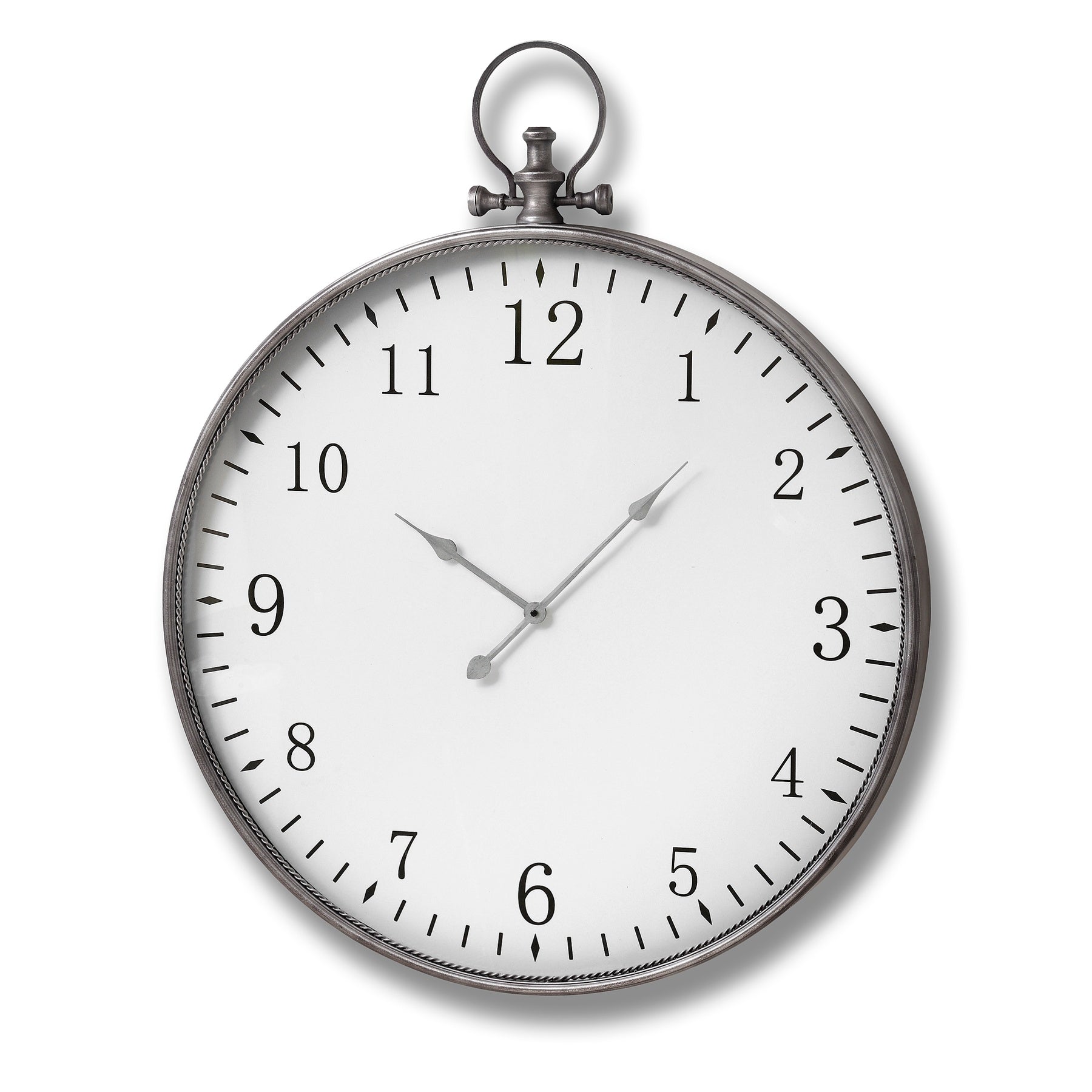 View Silver Pocket Watch Wall Clock information