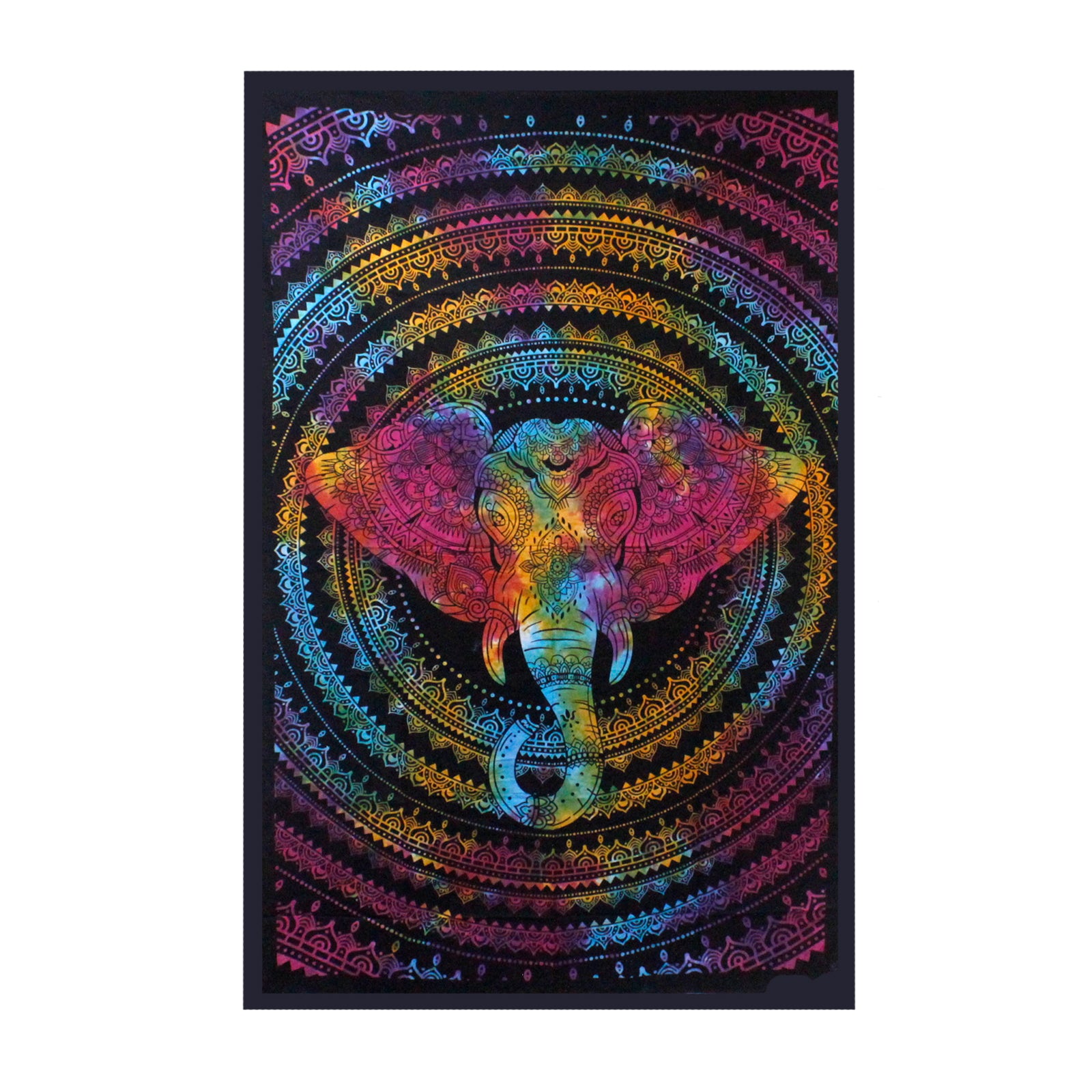 View Single Cotton Bedspread Wall Hanging Elephant Head information