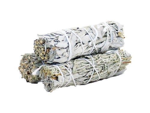 View Smudge Stick White Sage Blue Sage 10cm information