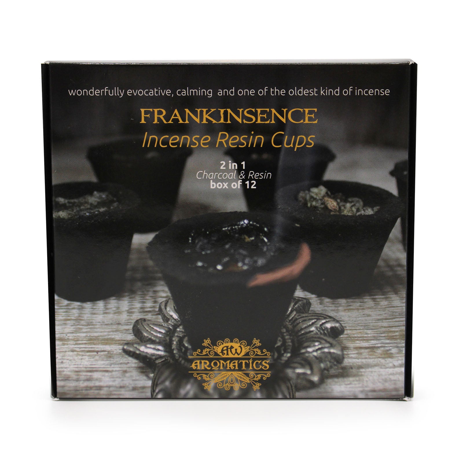 View Box of 12 Resin Cups Frankincense information