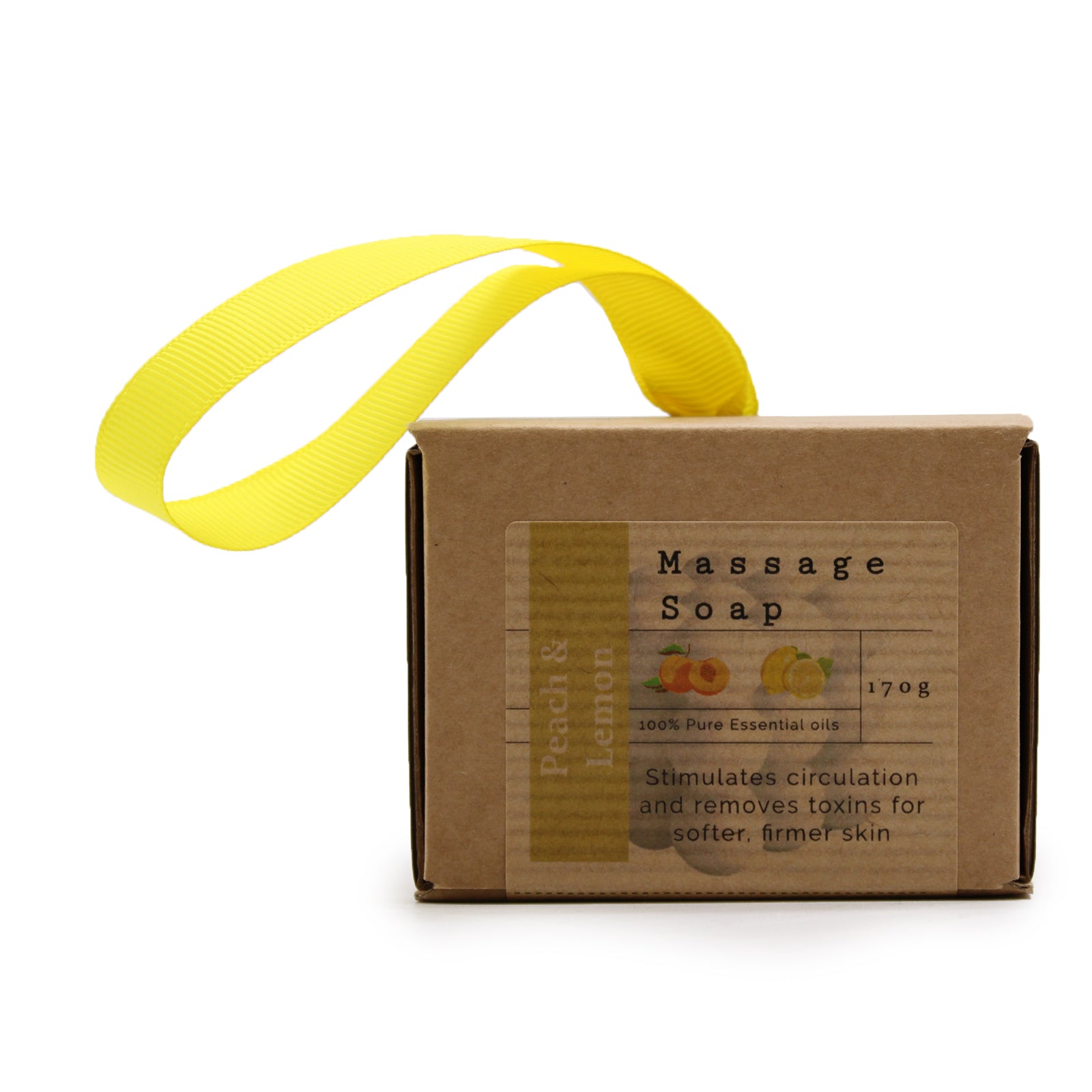 View Boxed Single Massage Soaps Peach Lemon information