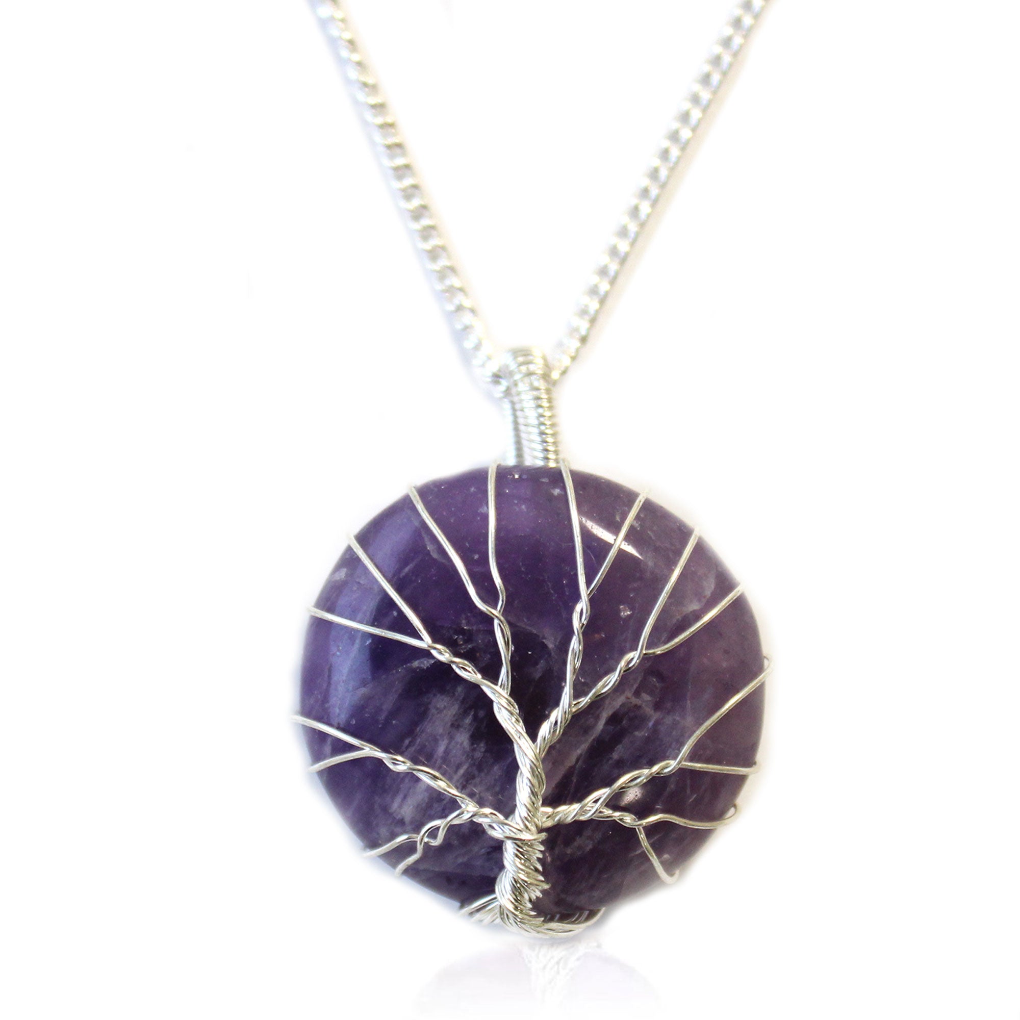 View Tree of Life Gemstone Necklace Amethyst information