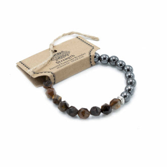 View Faceted Gemstone Bracelet Magnetic Tiger Eye information