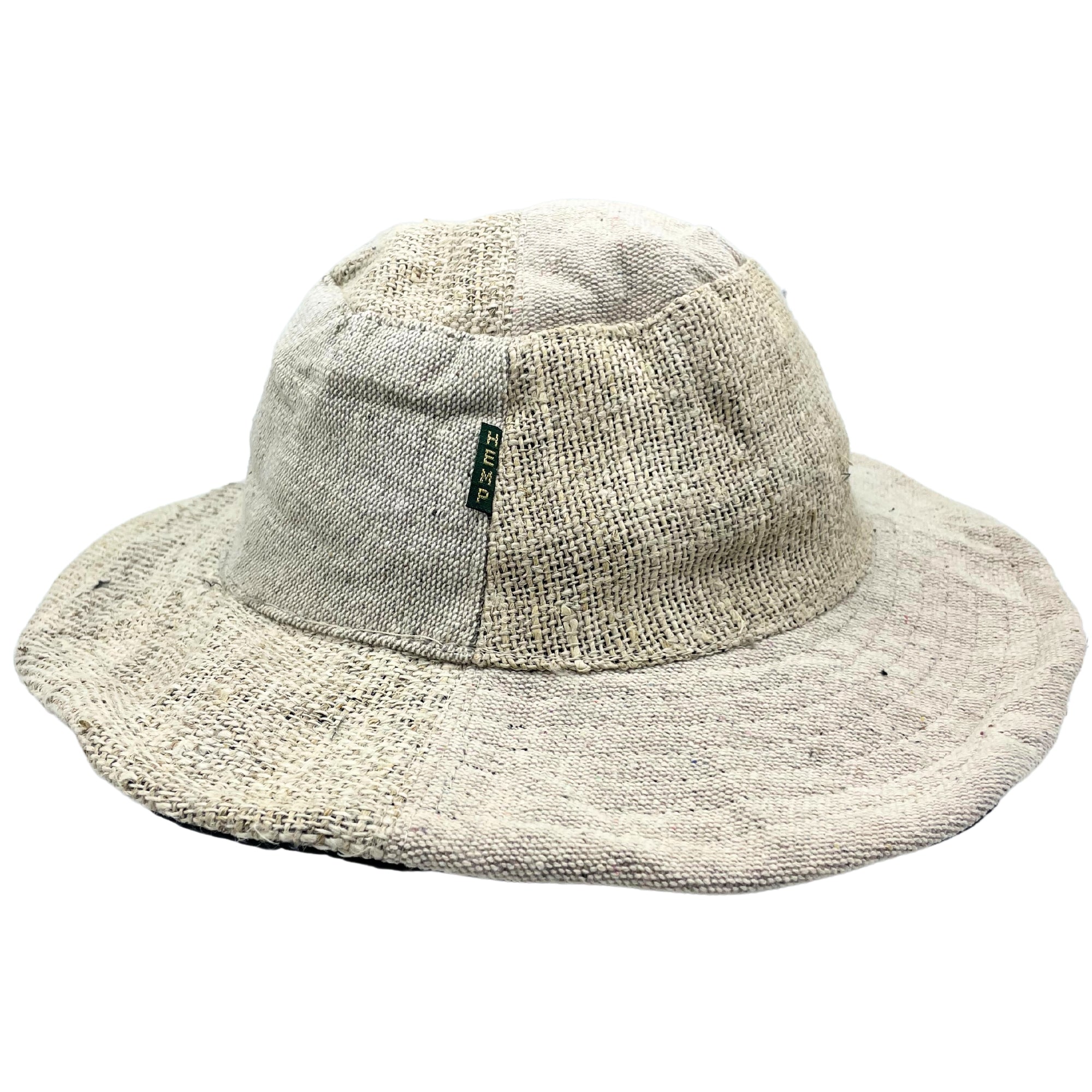 View Patched and Wired Hemp Cotton Boho Festival Hat Natural information