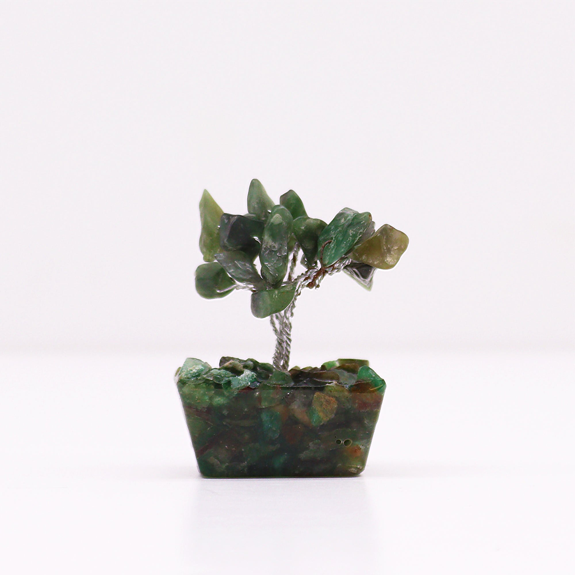 View Mini Gemstone Tree On Orgonite Base Green Aventurine 15 stones information