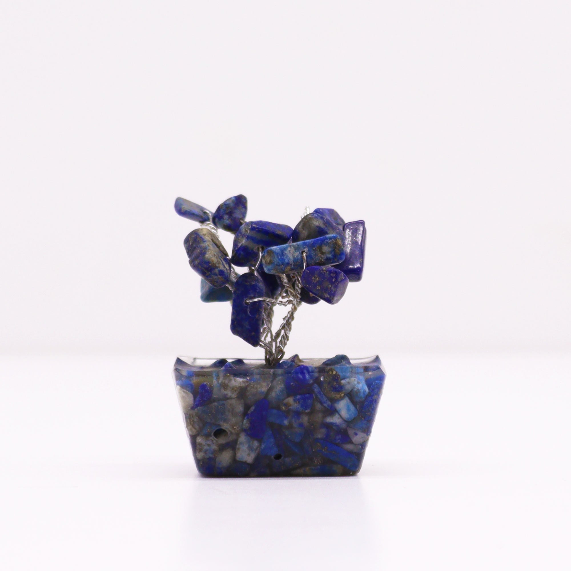 View Mini Gemstone Tree On Orgonite Base Sodalite 15 stones information