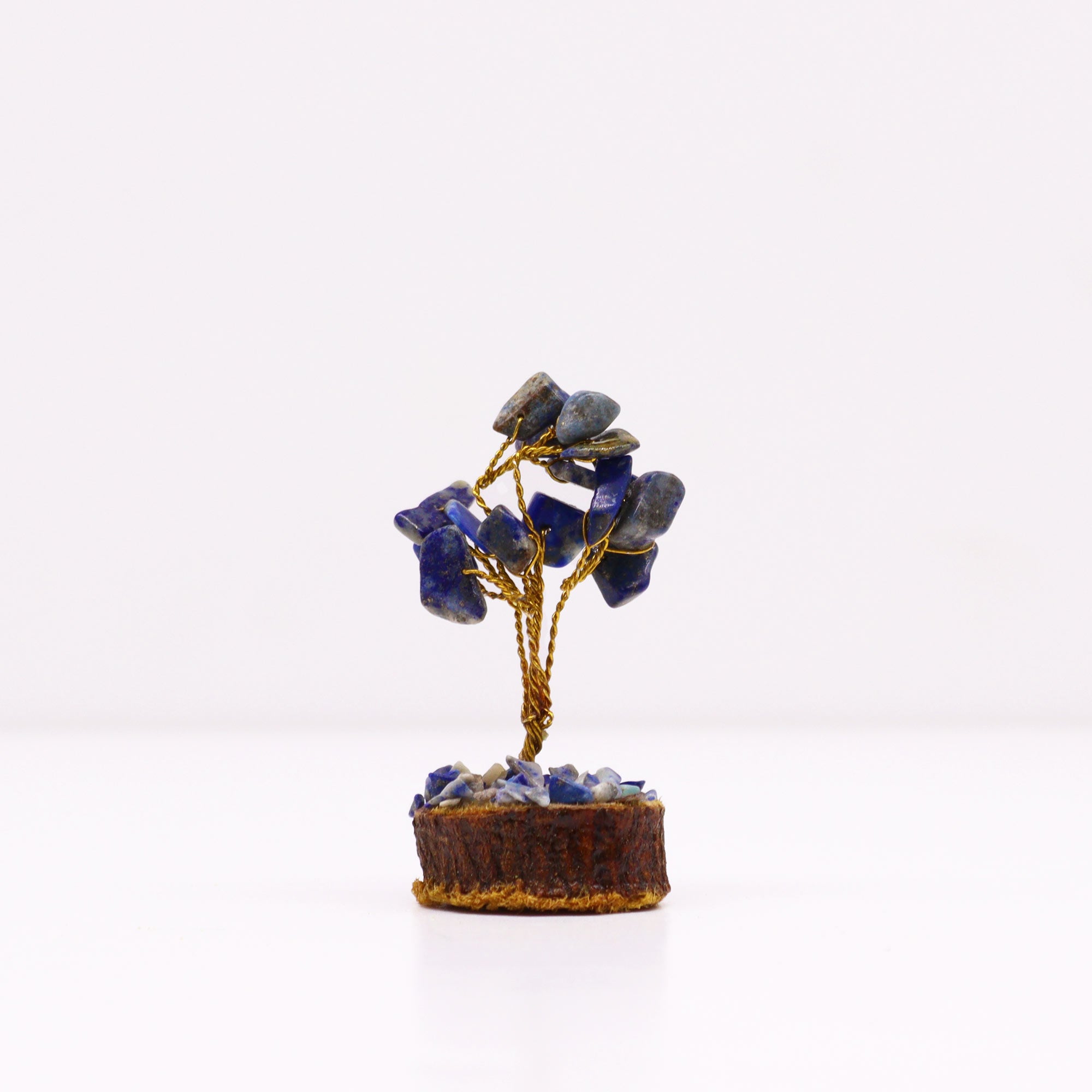 View Mini Gemstone Tree On Wood Base Sodalite 15 stones information