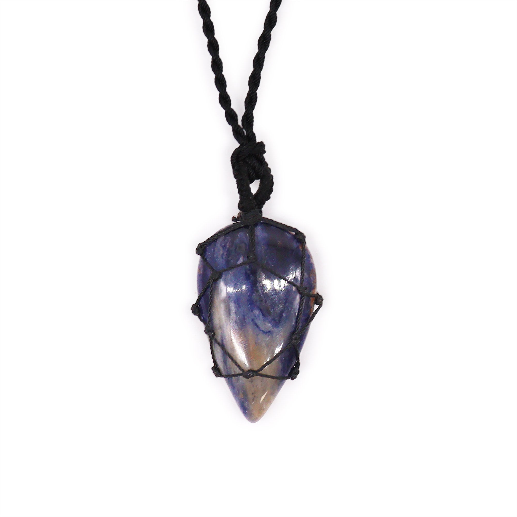 View Laced Gemstone Teardrop Pendant Sodalite information