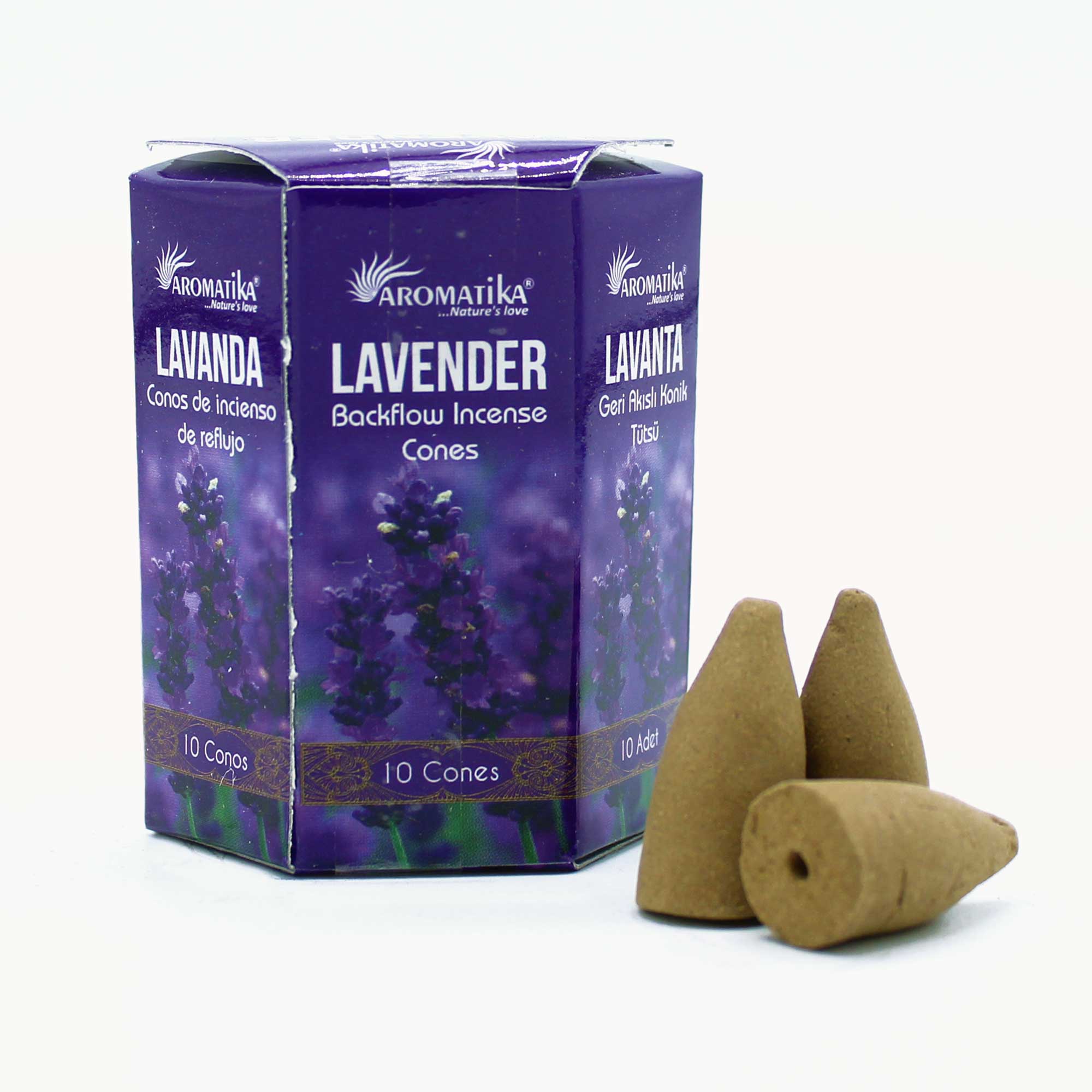 View Pack of 10 Masala Backf10 Incense Lavender information