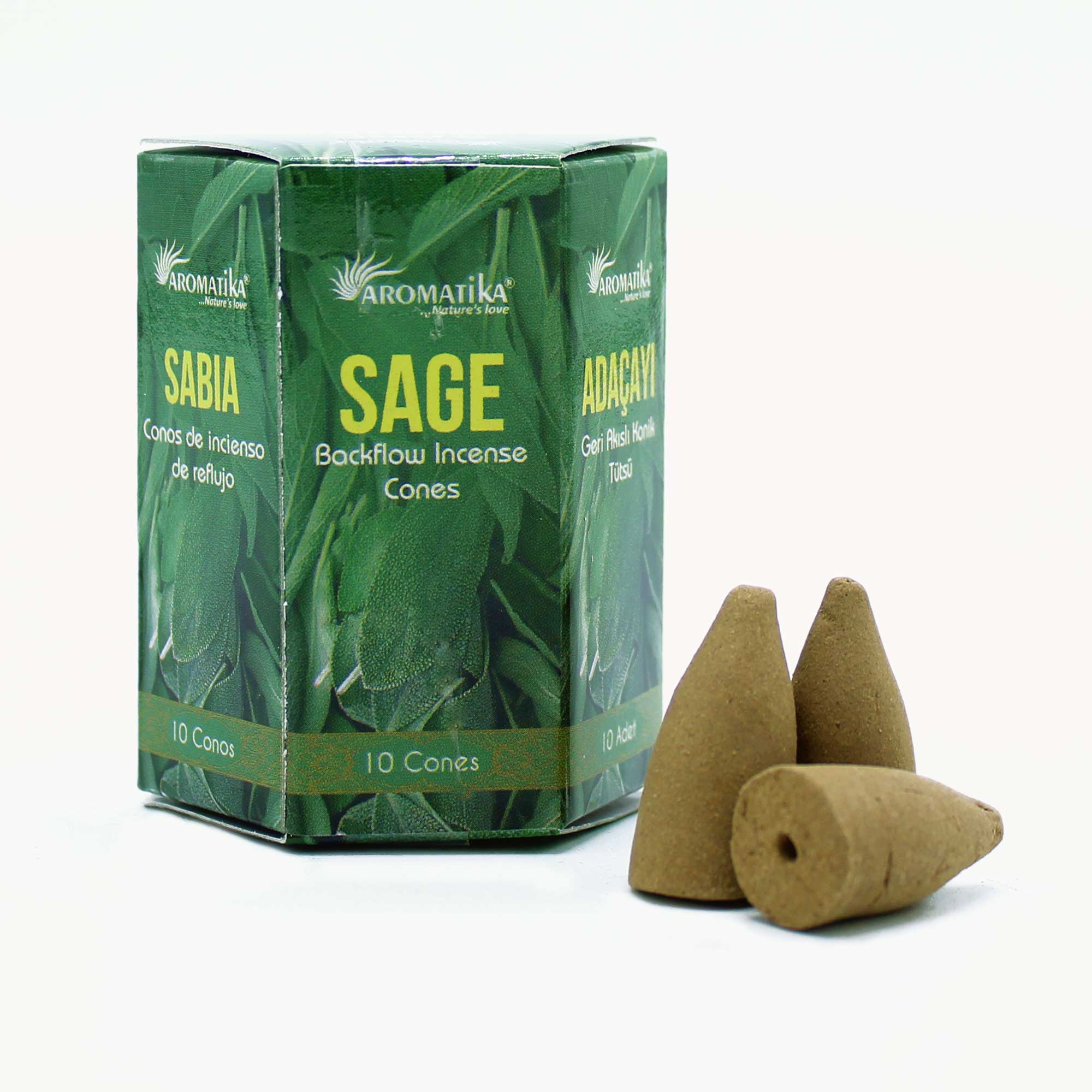 View Pack of 10 Masala Backf10 Incense Sage information