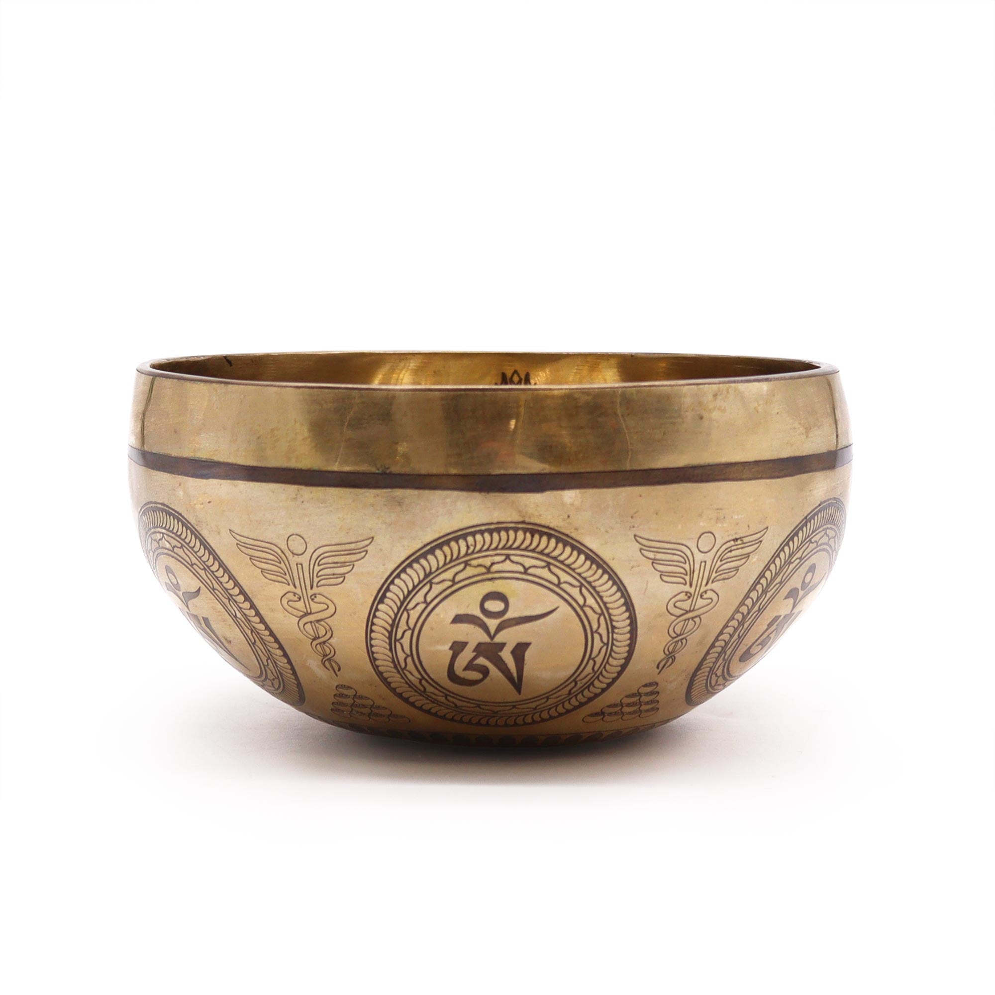 View Tibetan Healing Engraved Bowl 16cm Bodhi Tree Buddha information