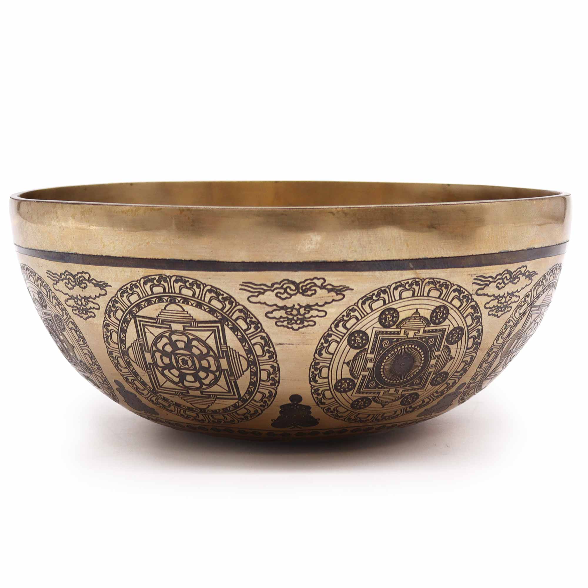 View Tibetan Healing Engraved Bowl 21cm 7 Chakra F10er of Life information