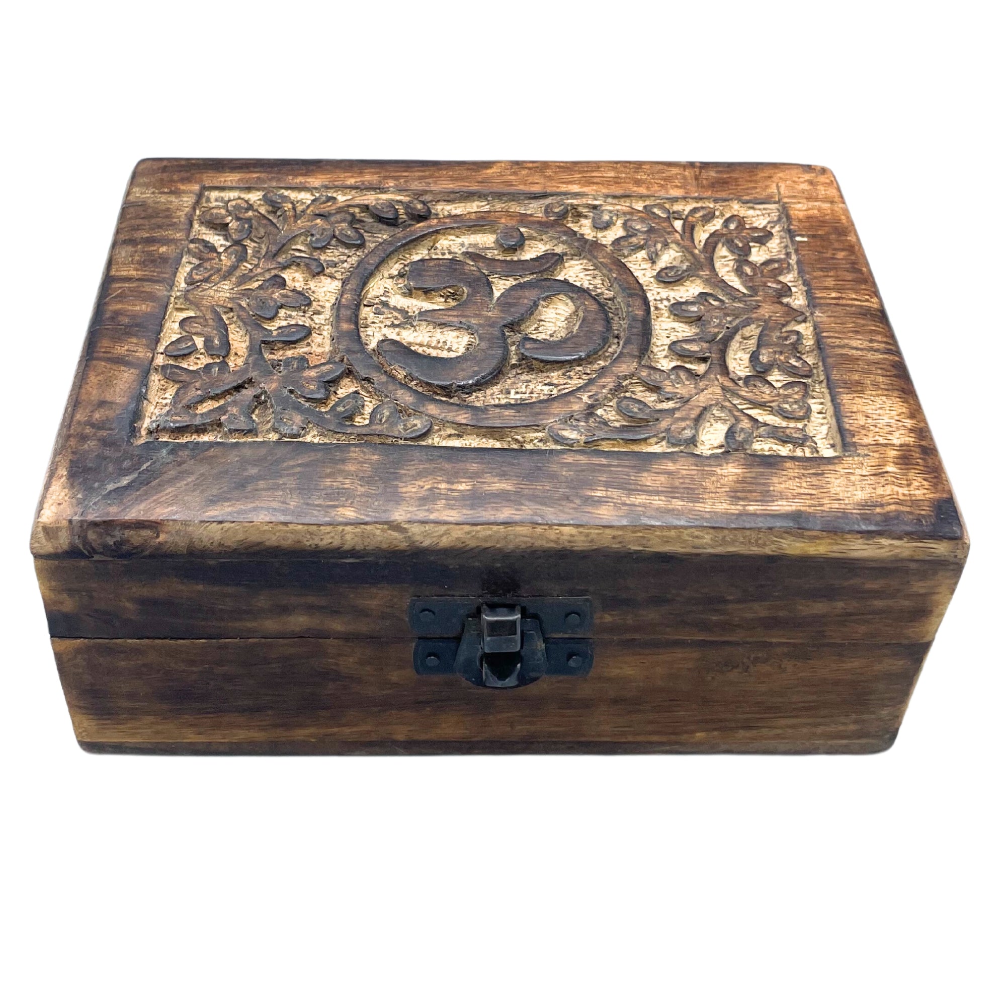 View Medium Wooden Keepsake Box 15x10x6cm Om information