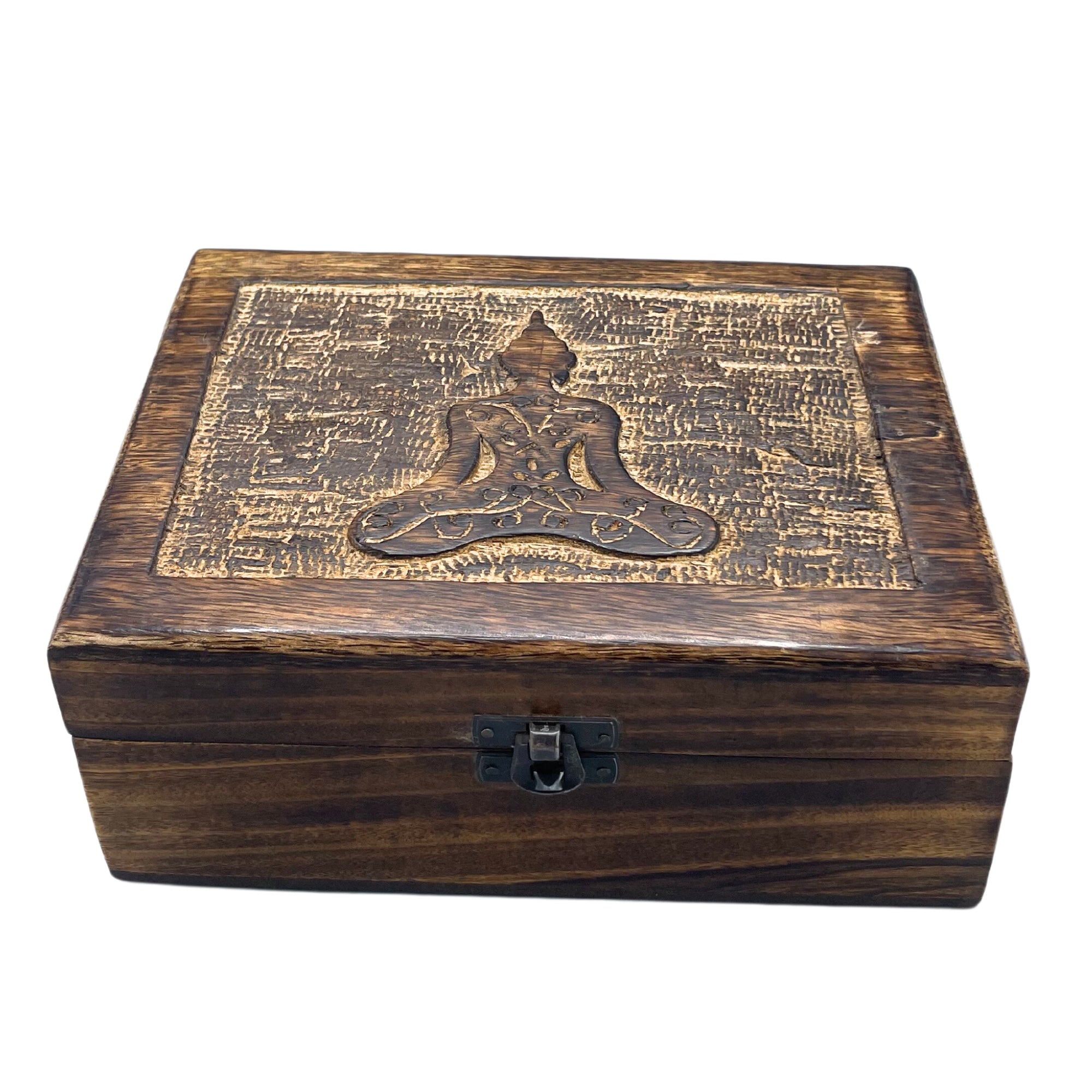 View Large Wooden Keepsake Box 20x15x75cm Buddha information