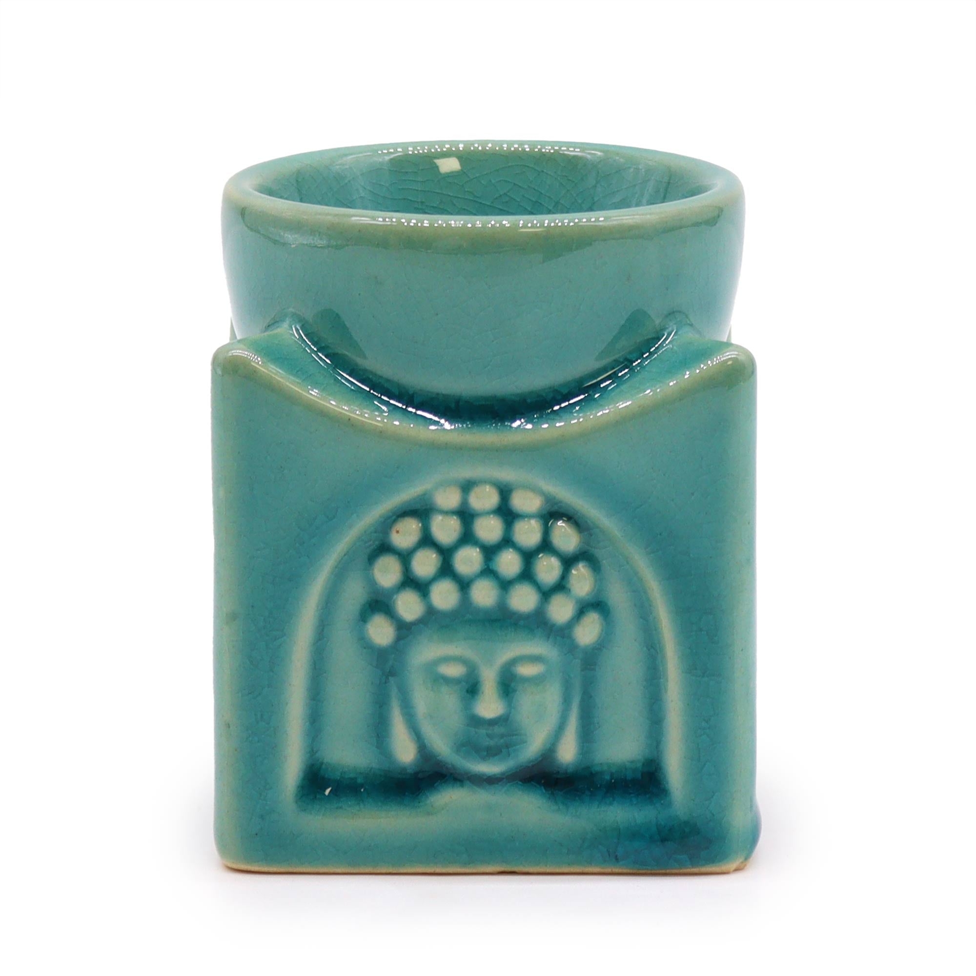 View Square Buddha Burner Soft Turquoise information