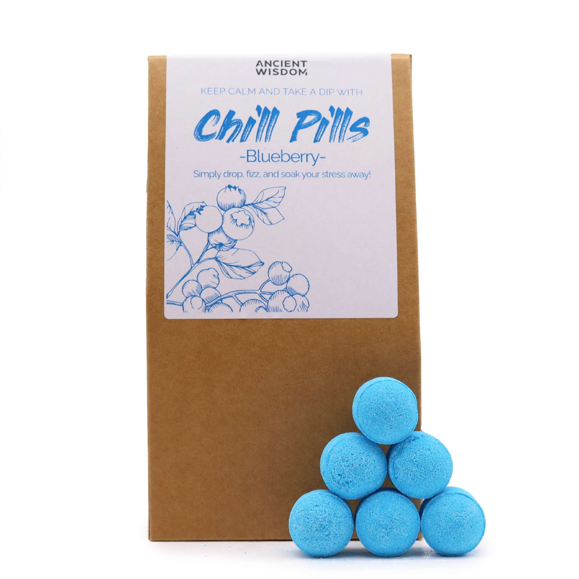 View Chill Pills Gift Pack 350g Blueberry information