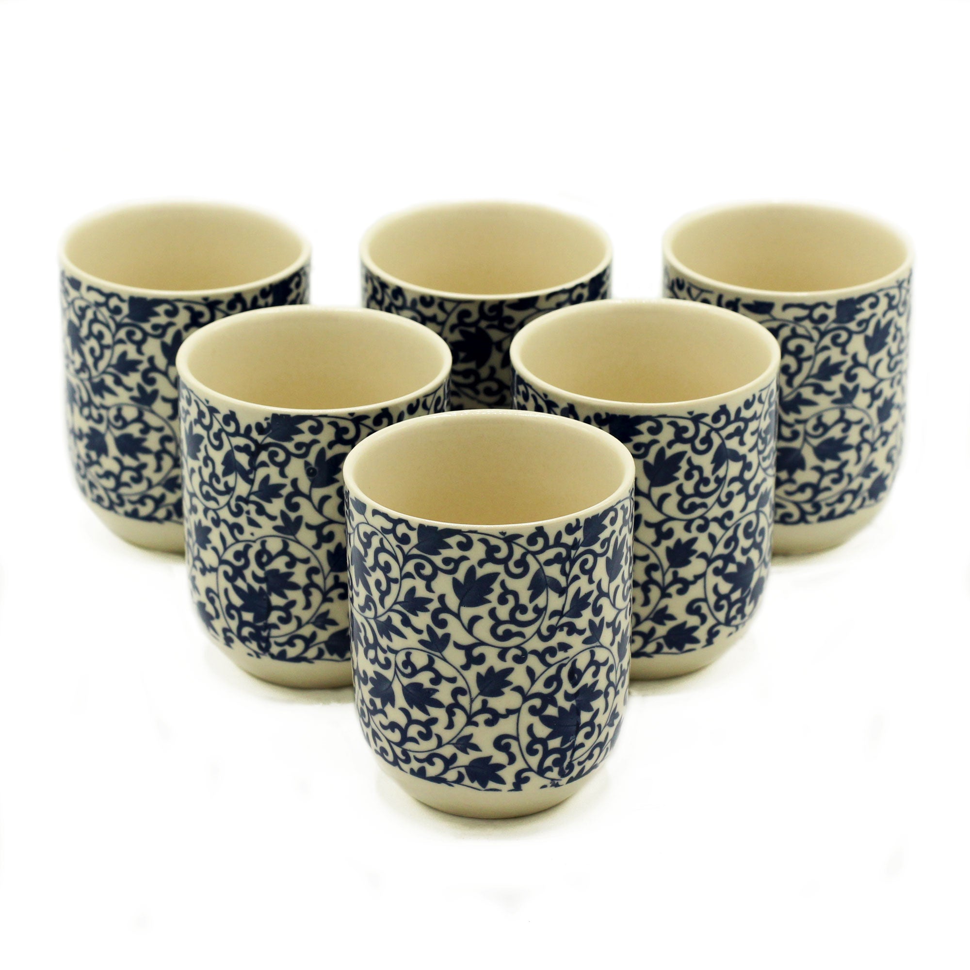 View Herbal Tea Cups Blue Pattern information