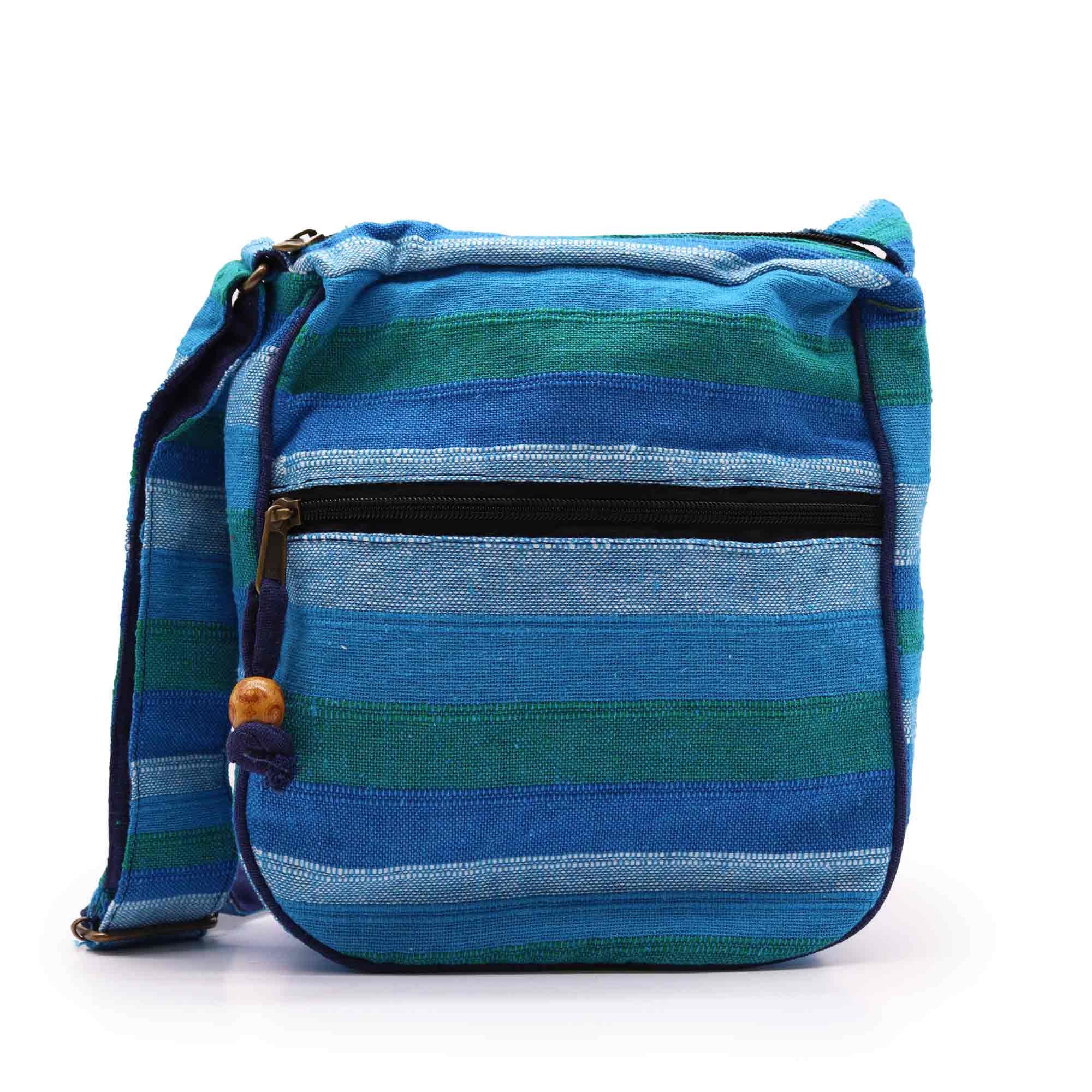 View Lrg Nepal Sling Bag Adjustable Strap Blue Rivers information