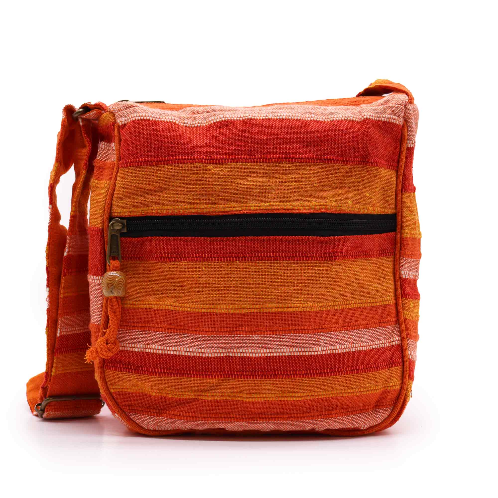 View Lrg Nepal Sling Bag Adjustable Strap Sunrise Orange information