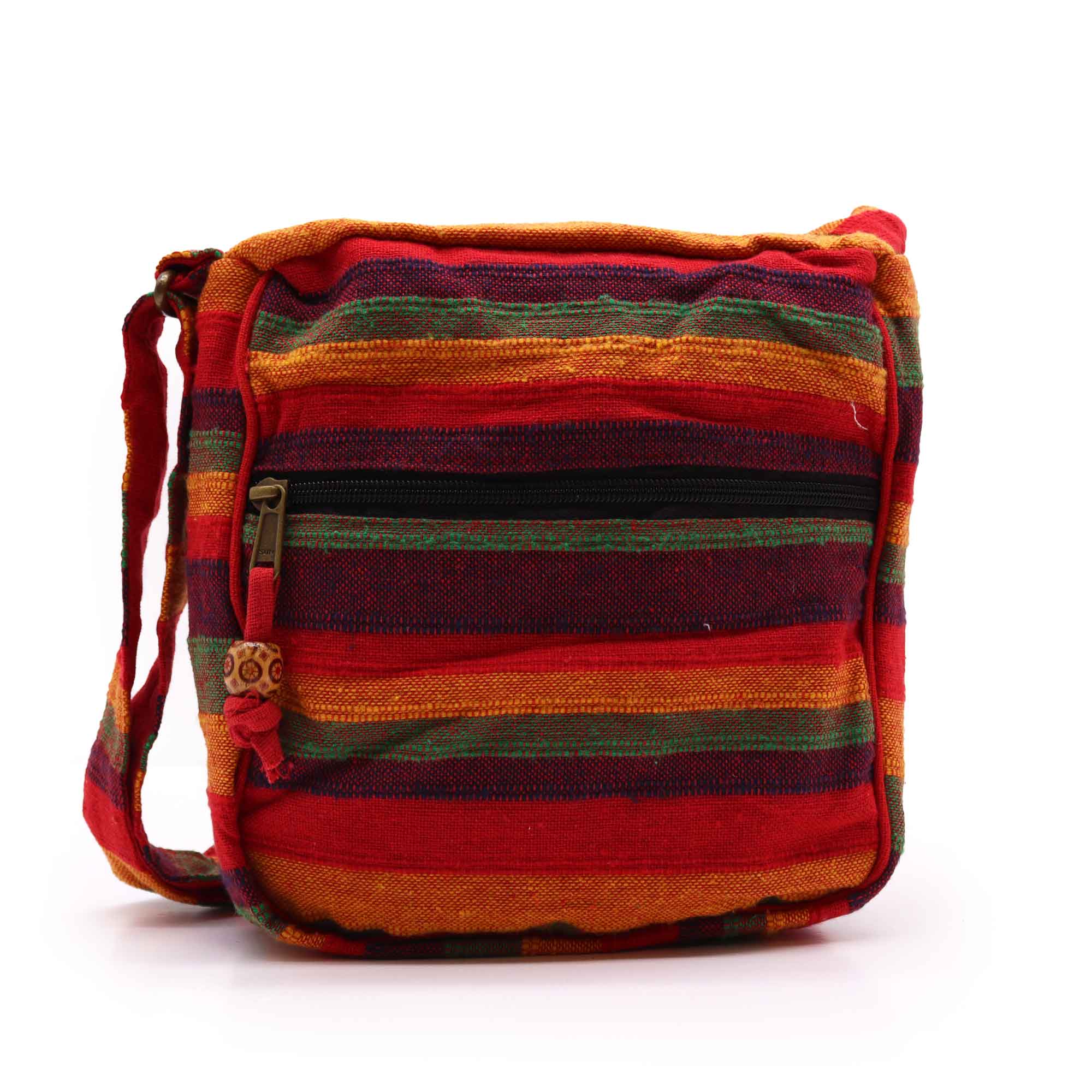 View Lrg Nepal Sling Bag Adjustable Strap Sunset Reds information