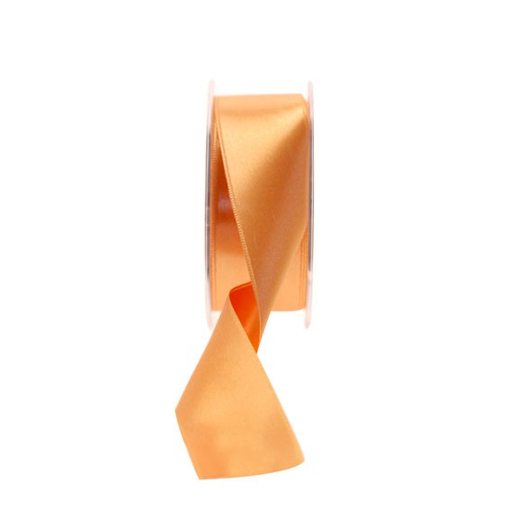 View 35mm Light Orange Satin Ribbon information