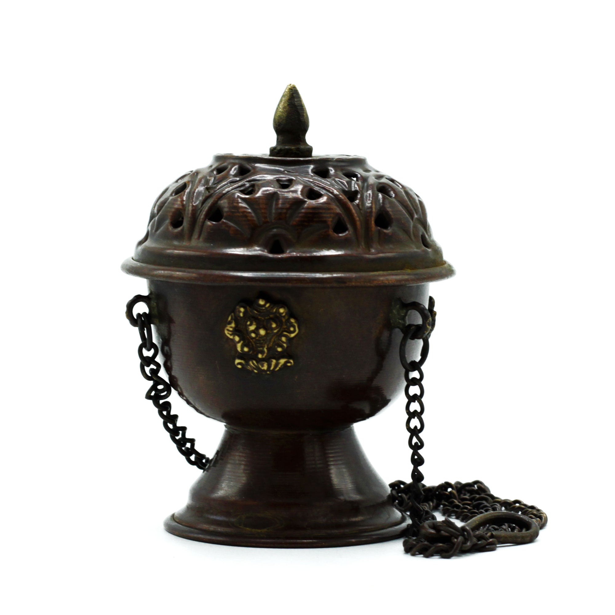 View Copper Tibetan Incense Burner Classic Hanging information