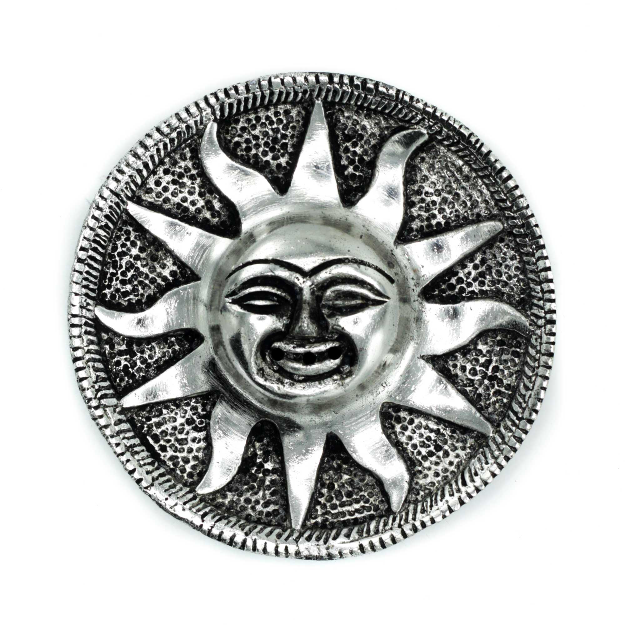 View Polished Aluminium Sun Incense Holder 9m information