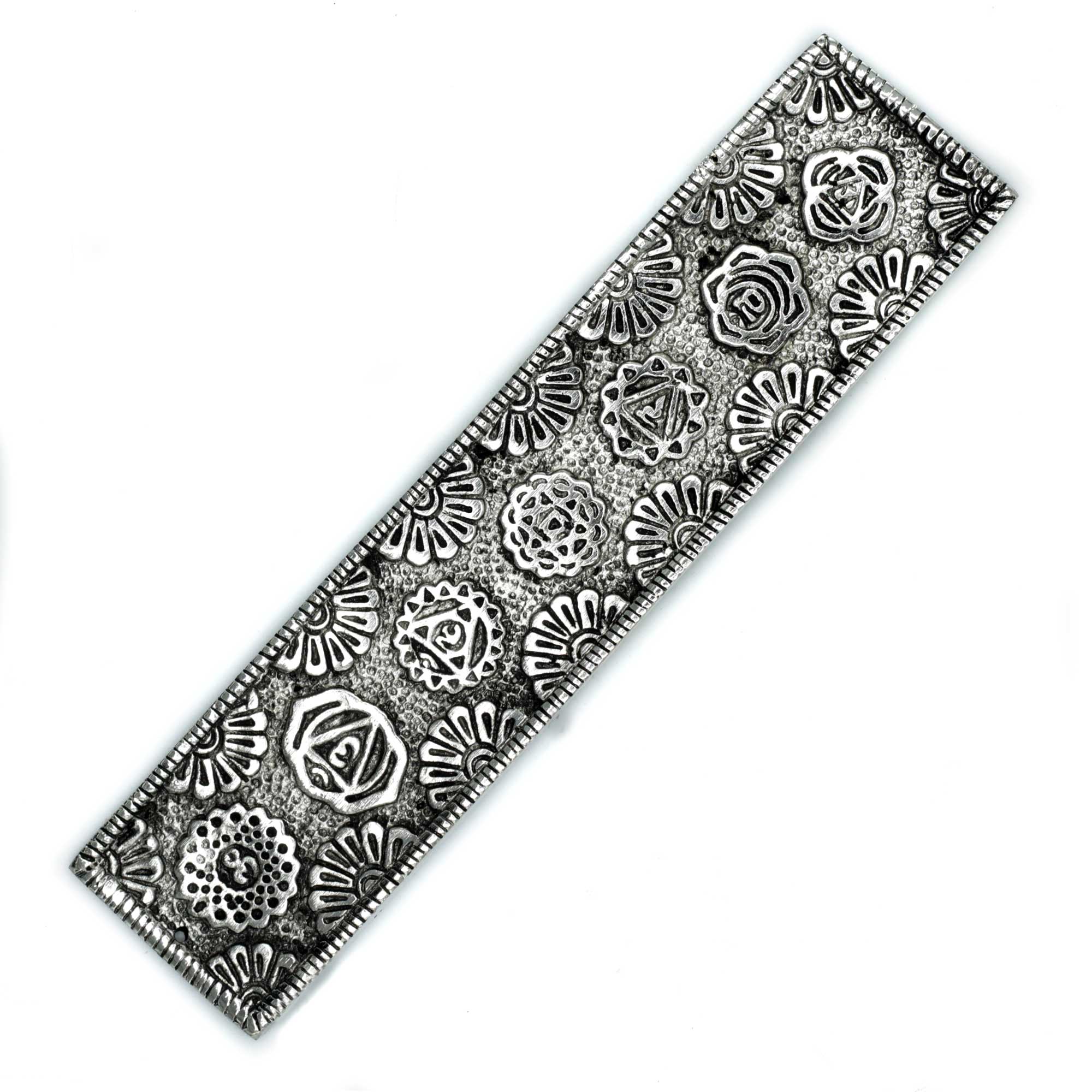 View Polished Aluminium Chakra Long Incense Holder 23cm information