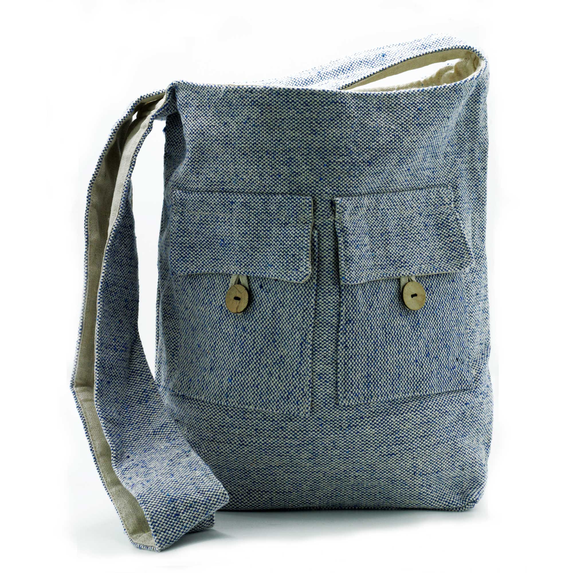 View Natural Tones Two Pocket Bags Comp Denim Large information