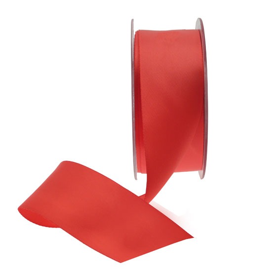 View Bright Red Satin Ribbon 38mm information