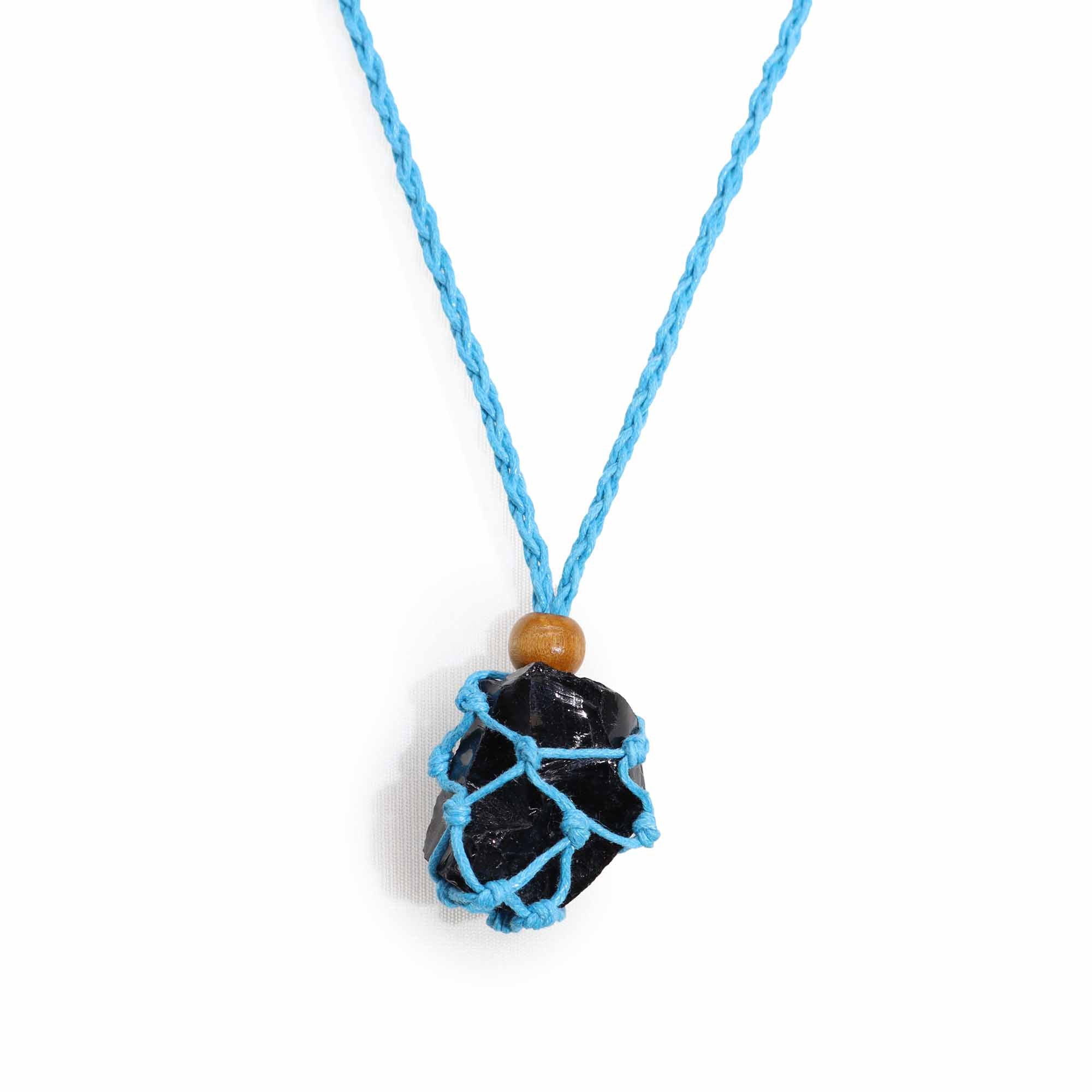 View Gemstone Necklace Cord Blue information