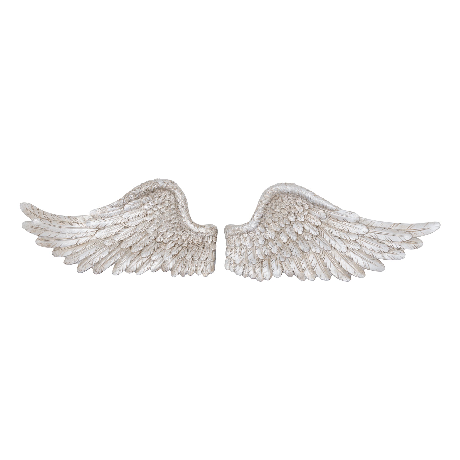 View Antique Silver Horizontal Angel Wings information