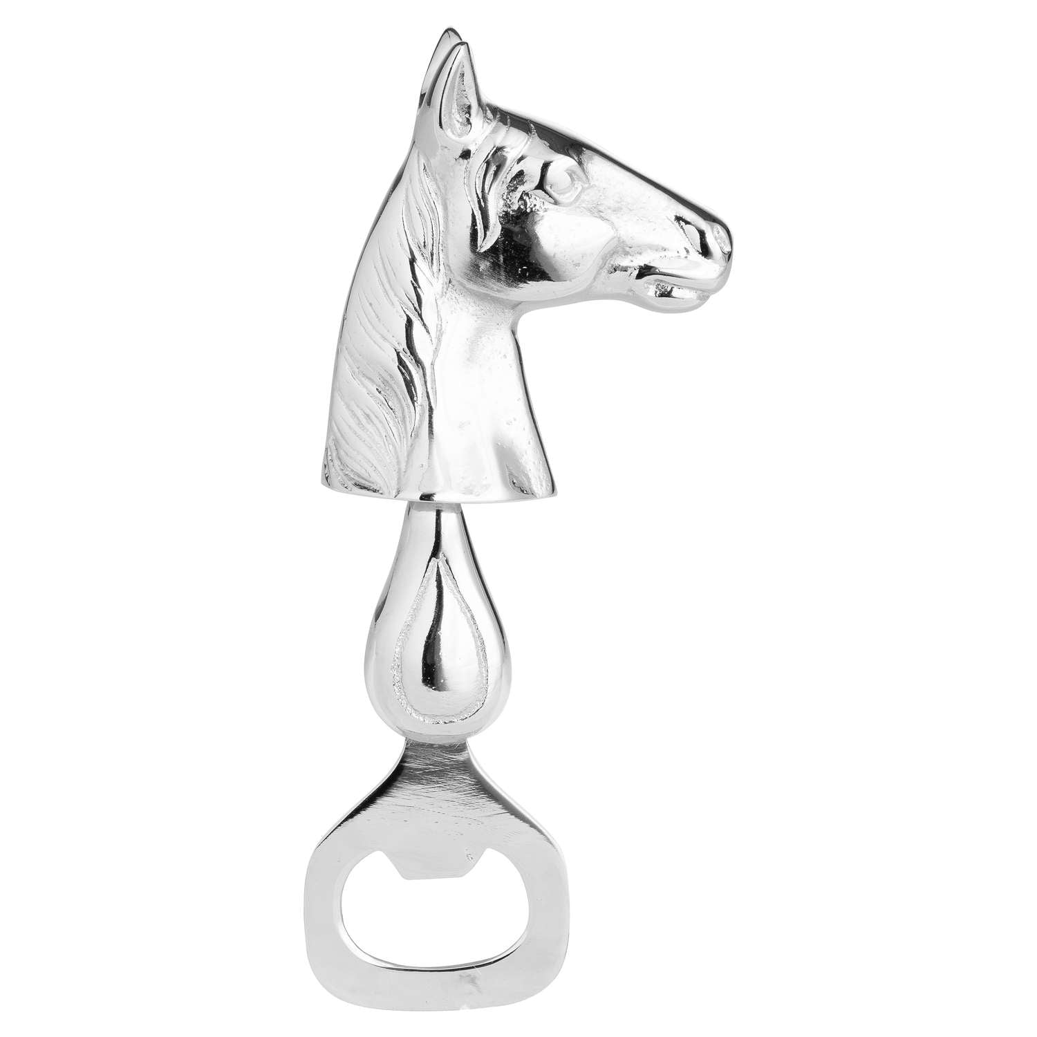 View Silver Nickel Horse Bottle Opener information