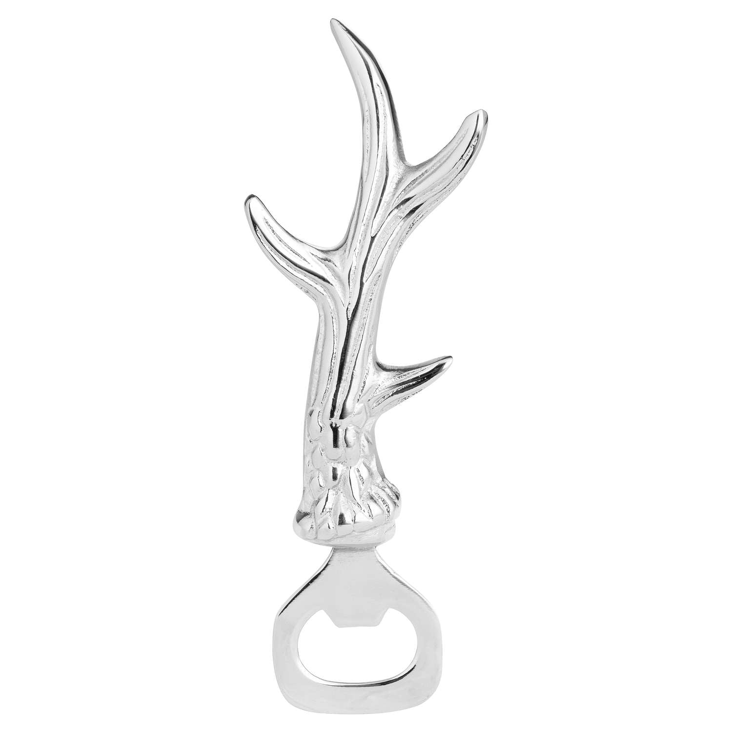 View Silver Nickel Antler Bottle Opener information