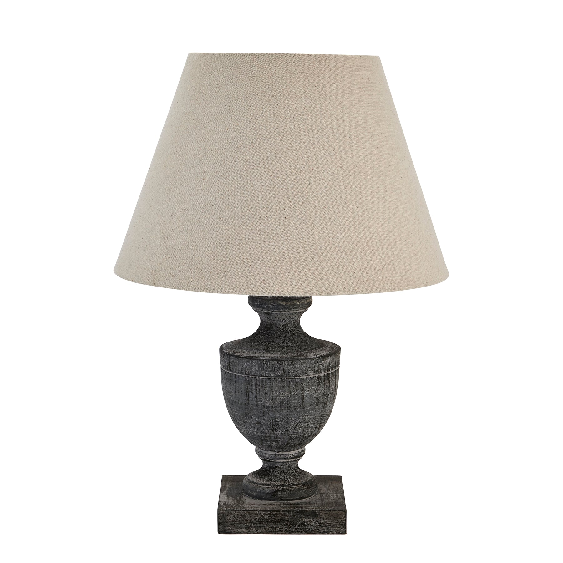 View Incia Urn Wooden Table Lamp information