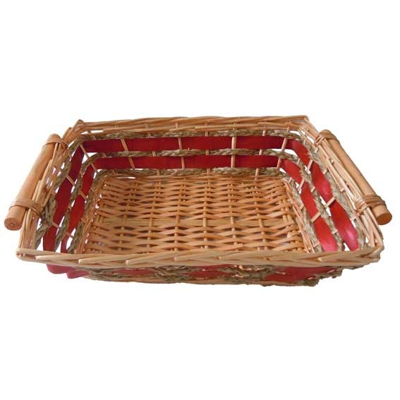 View Rectangle Double Stripe Tray 44cm information