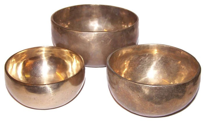 View Set of 3 Handmade Brass Singing Bowls information