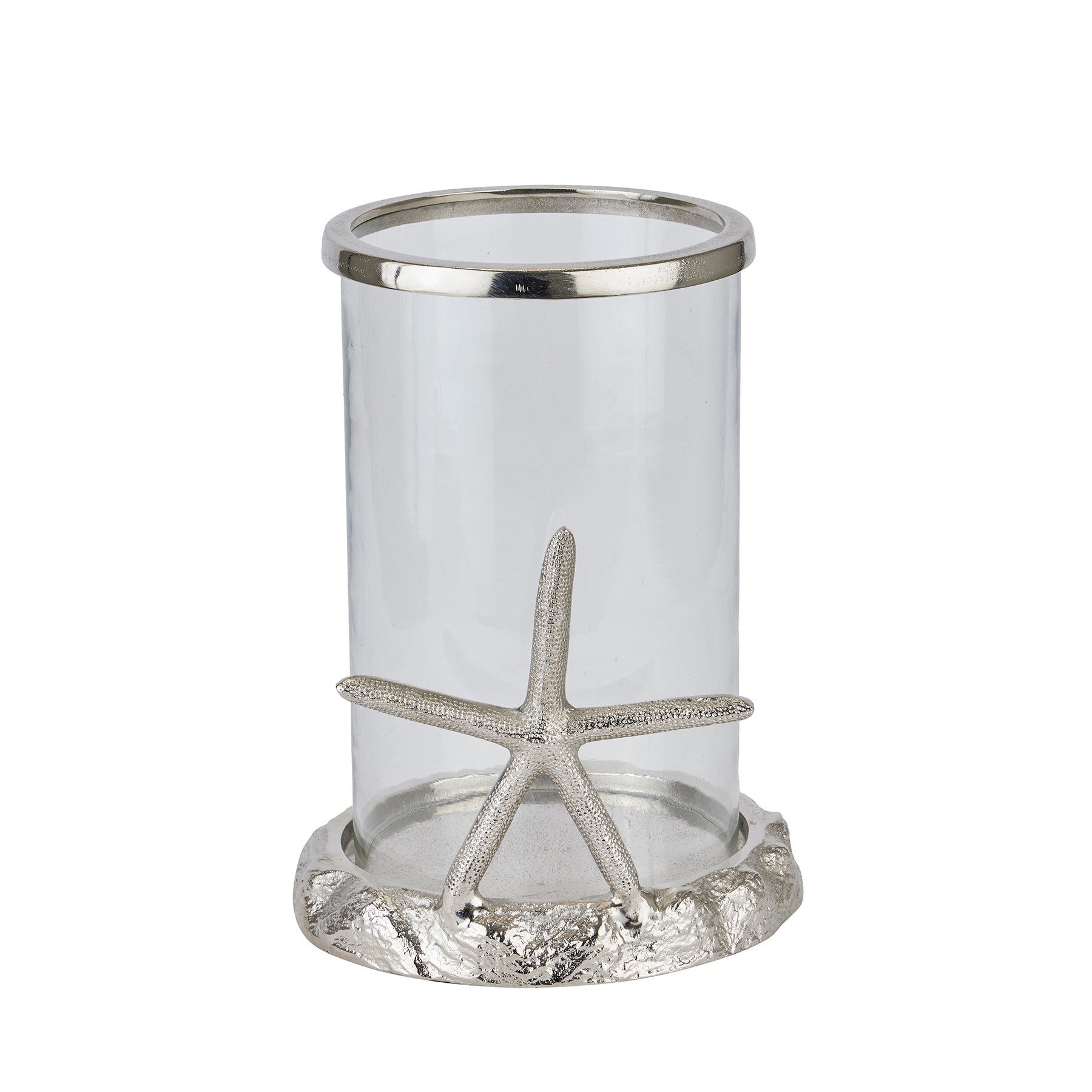 View Silver Starfish Candle Hurricane Lantern information