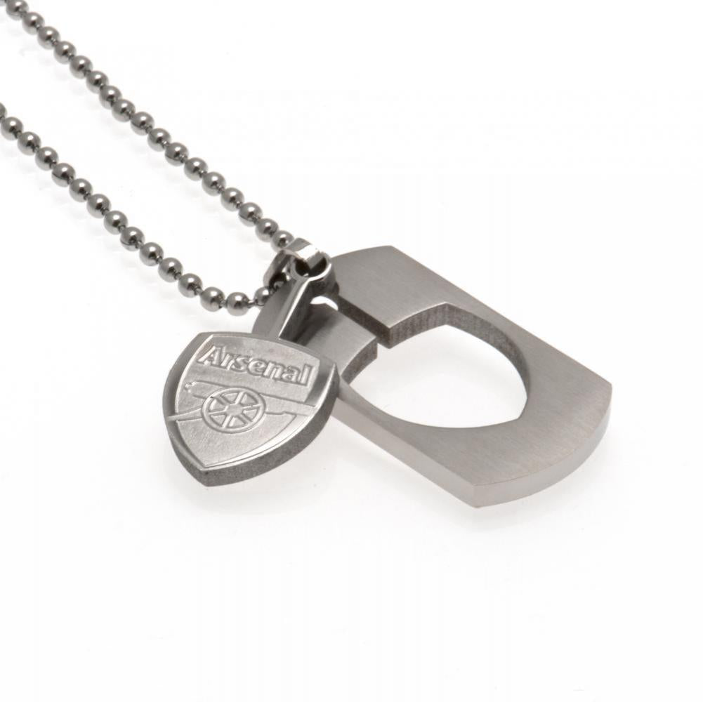 View Arsenal FC Cut Out Crest Dog Tag Chain information