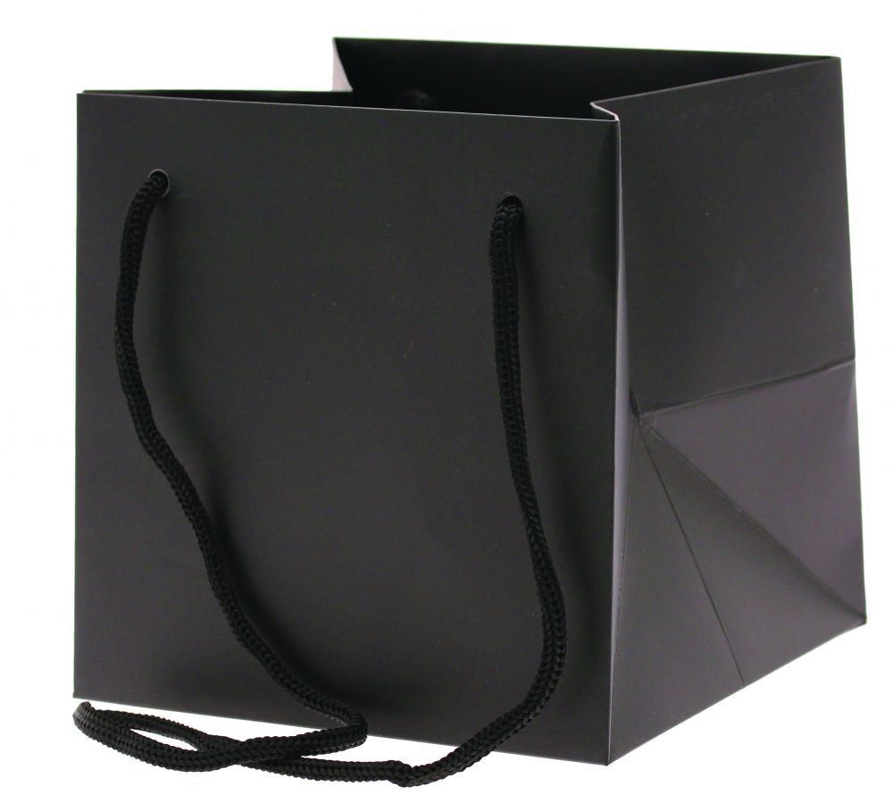 View Black Hand Tie Bag 17cmx17cm information